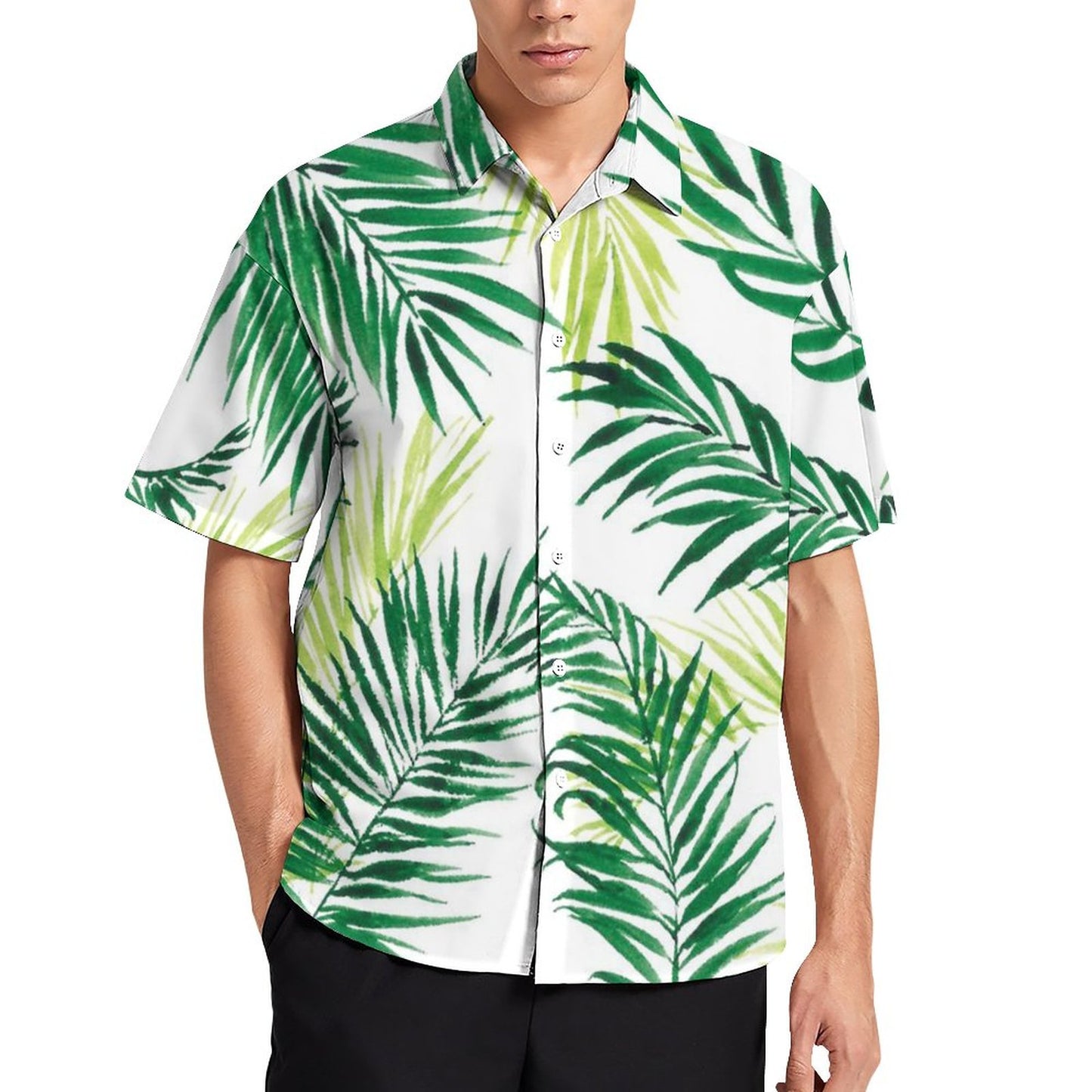 Men's Hawaiian Print Resort Shirt 2305101474