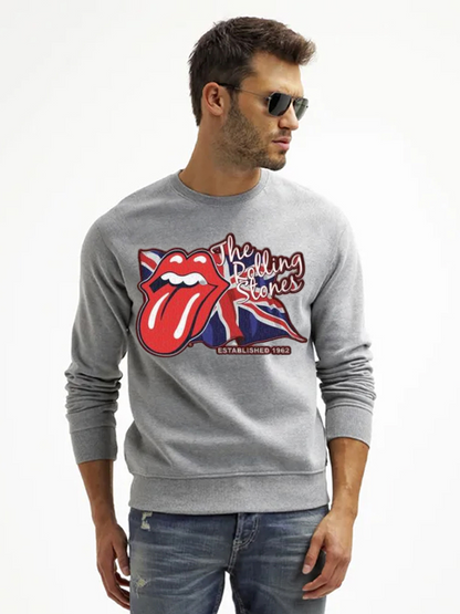 Unisex Round Neck Casual Printed Long Sleeve Sweatshirt