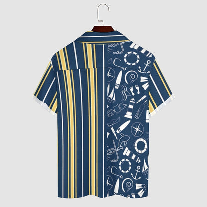 Men's Hawaiian Print Casual Shirt 2304104637