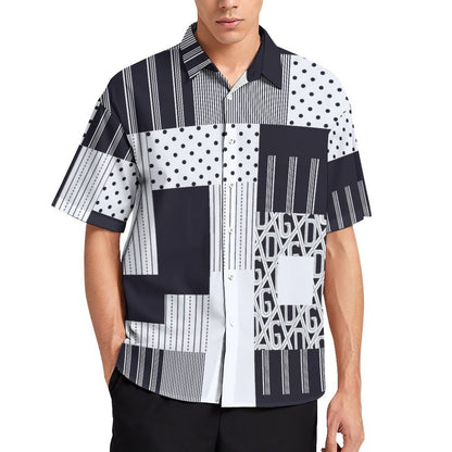 Men's Fashion Casual Printed Short Sleeve Shirts 2305107123