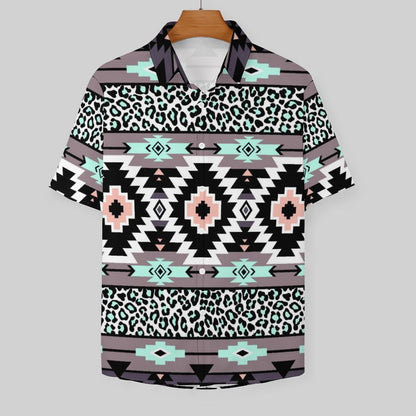 Men's Fashion Casual Printed Short Sleeve Shirts 2306101717