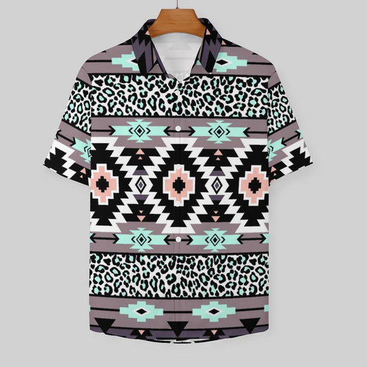 Men's Fashion Casual Printed Short Sleeve Shirts 2306101717