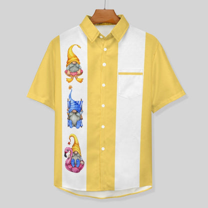 Cocktail Gnomes Cropped Resort Hawaiian Shirt 2305106647