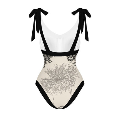 Casual Printed One Piece Swimsuit And Cover Up 2305105072
