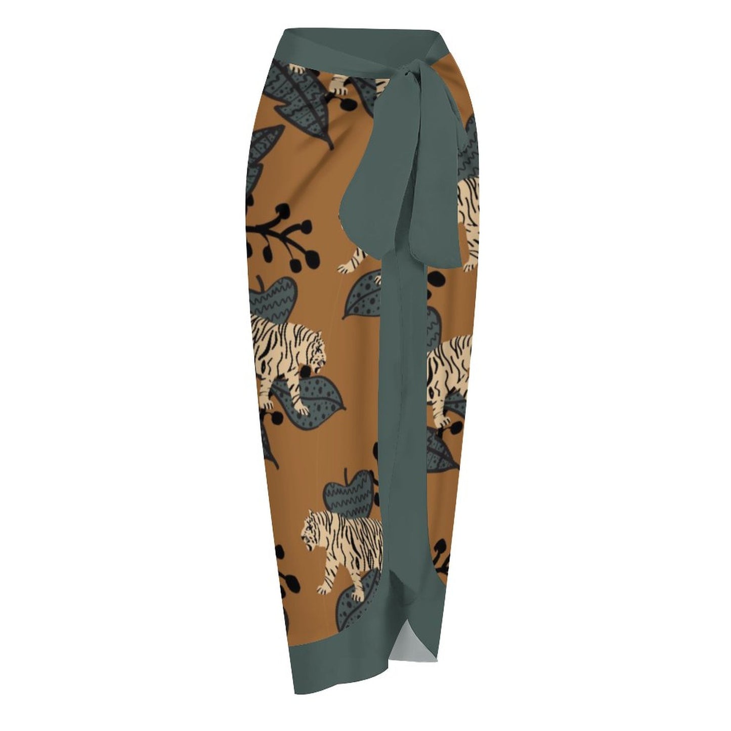 Casual Printed One-Piece Swimsuit And Cover Up 2305102867