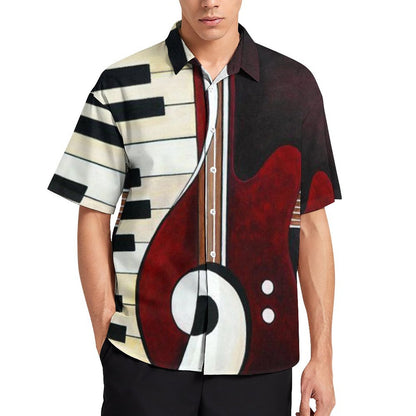 Men's Hawaiian Print Resort Shirt 2305102026