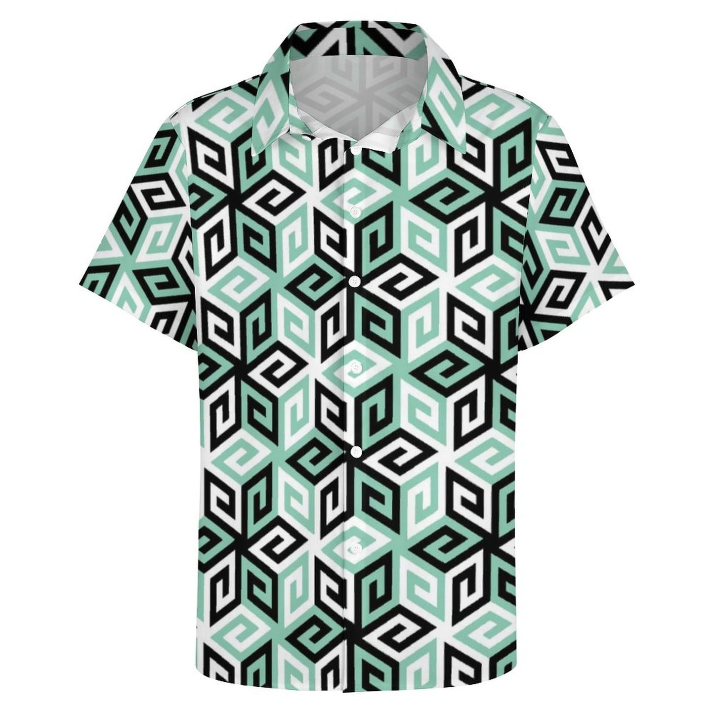 Men's Fashion Casual Printed Short Sleeve Shirts 2306101895