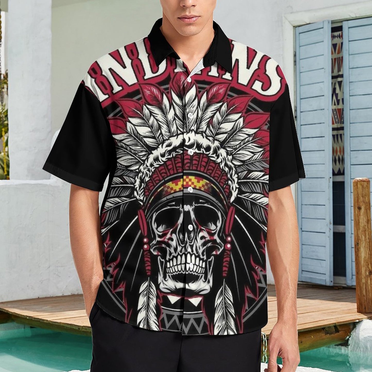Men's Fashion Casual Printed Short Sleeve Shirts 2306105064