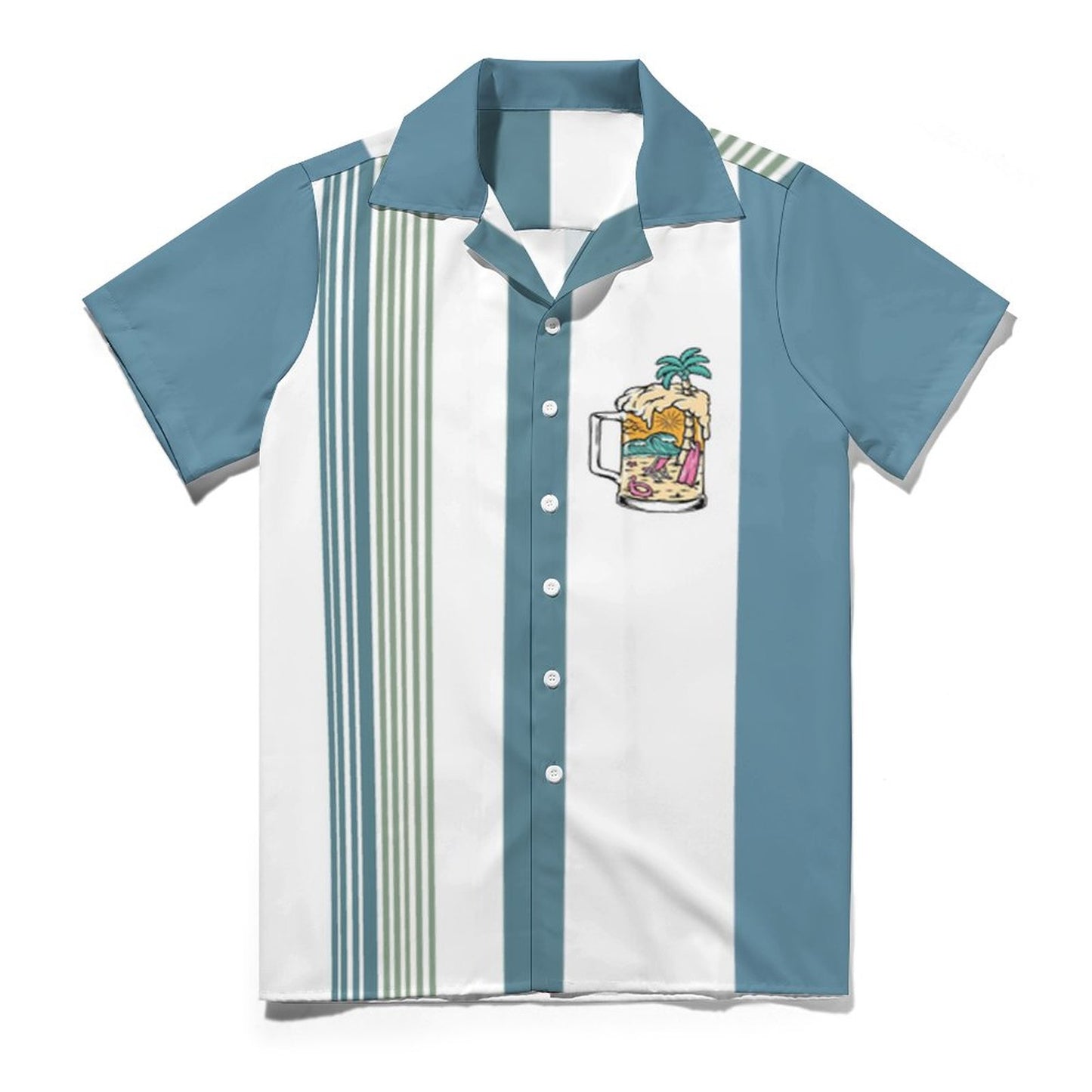Men's Hawaiian Print Casual Shirt 2304104638