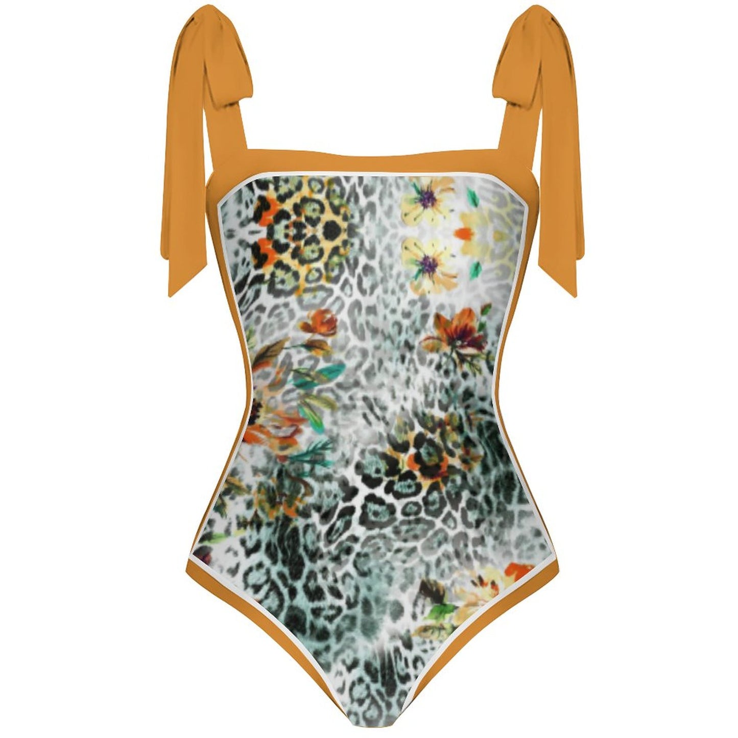 Fashion Printed One Piece Swimsuit And Cover Up 2305104444