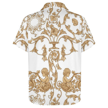 Men's Fashion Casual Printed Short Sleeve Shirts 2306100950