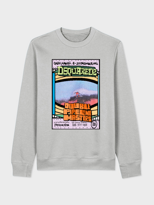 Unisex Round Neck Casual Vintage Printed Long Sleeve Sweatshirt