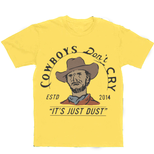 Cowboys Don't Cry Men's Casual Printed T-Shirt