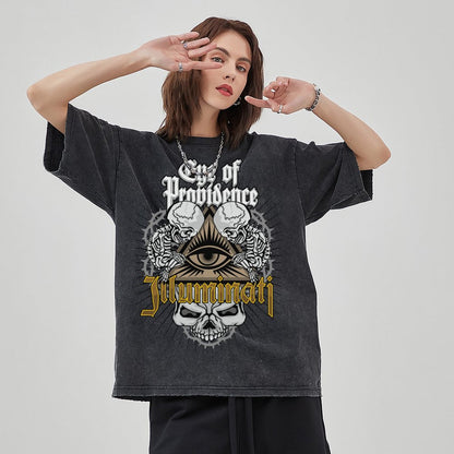 Unisex Vintage Solid Wash T-Shirts 2305101600