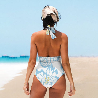 Casual Printed One Piece Swimsuit And Cover Up 2306102057