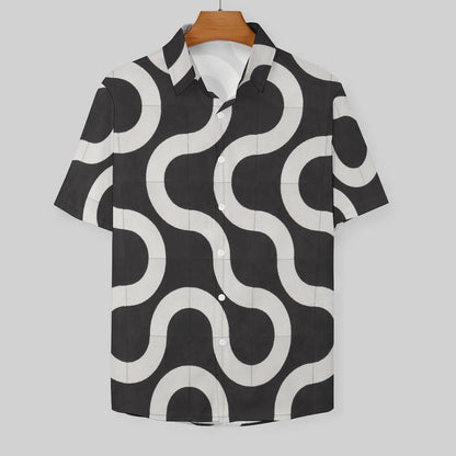Men's Fashion Casual Printed Short Sleeve Shirts 2306101728