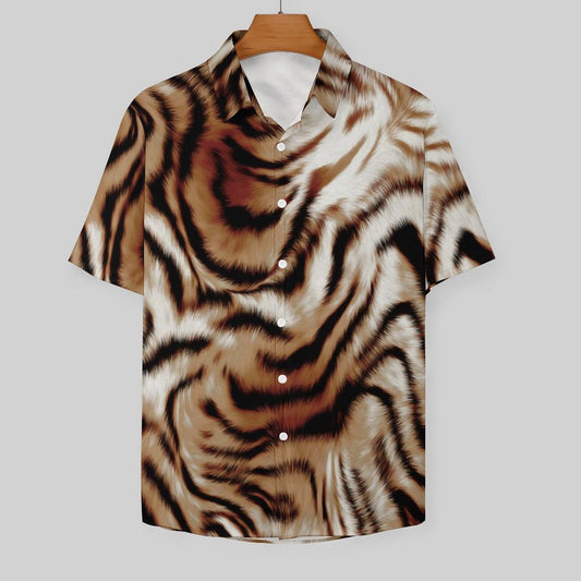 Men's Fashion Casual Printed Short Sleeve Shirts 2305107053