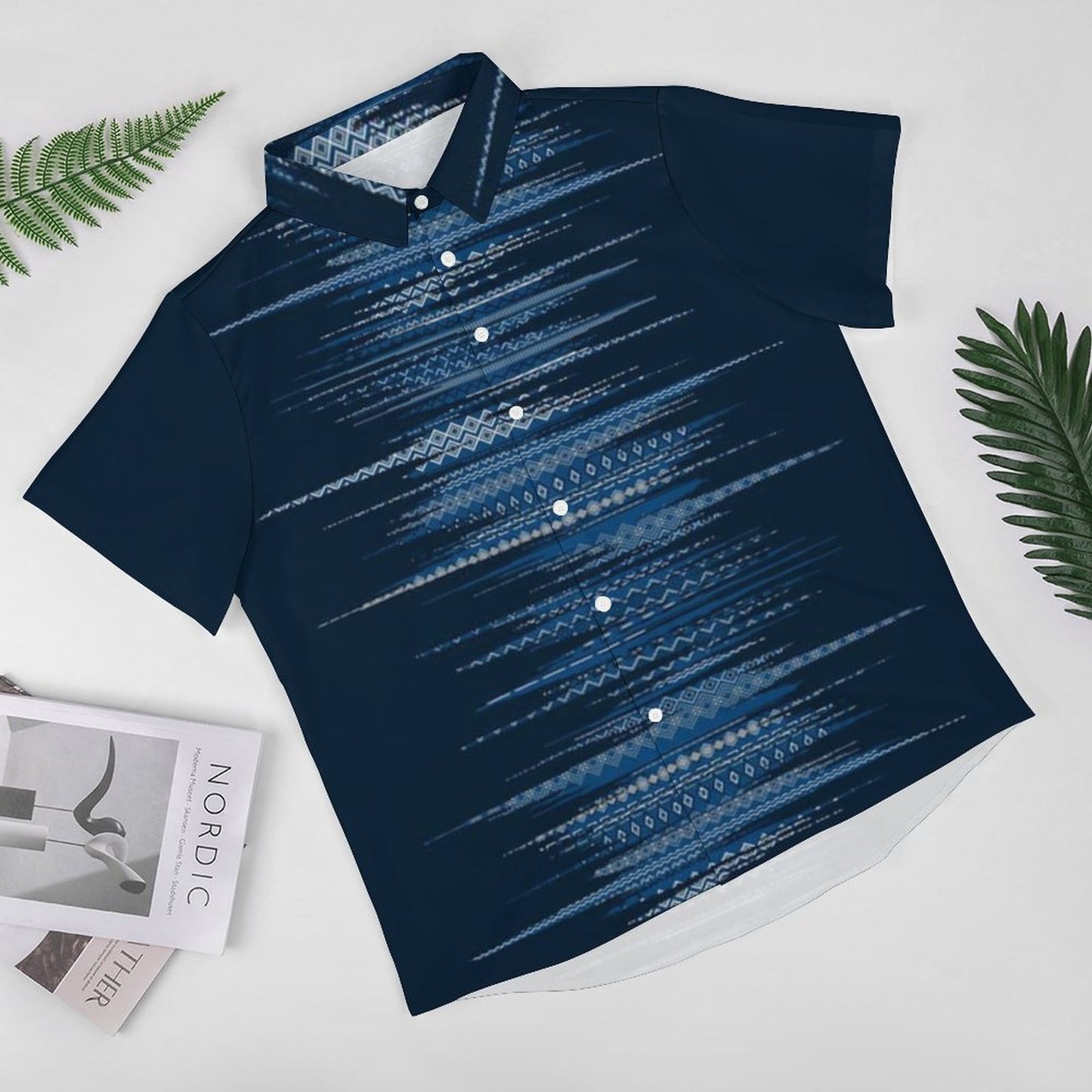 Men's Fashion Casual Printed Short Sleeve Shirts 2306102195