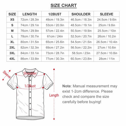 Men's Fashion Casual Printed Short Sleeve Shirts 2306101048