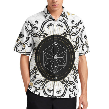 Men's Fashion Casual Printed Short Sleeve Shirts 2306101348