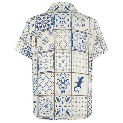 Men's Fashion Casual Printed Short Sleeve Shirts 2306100448