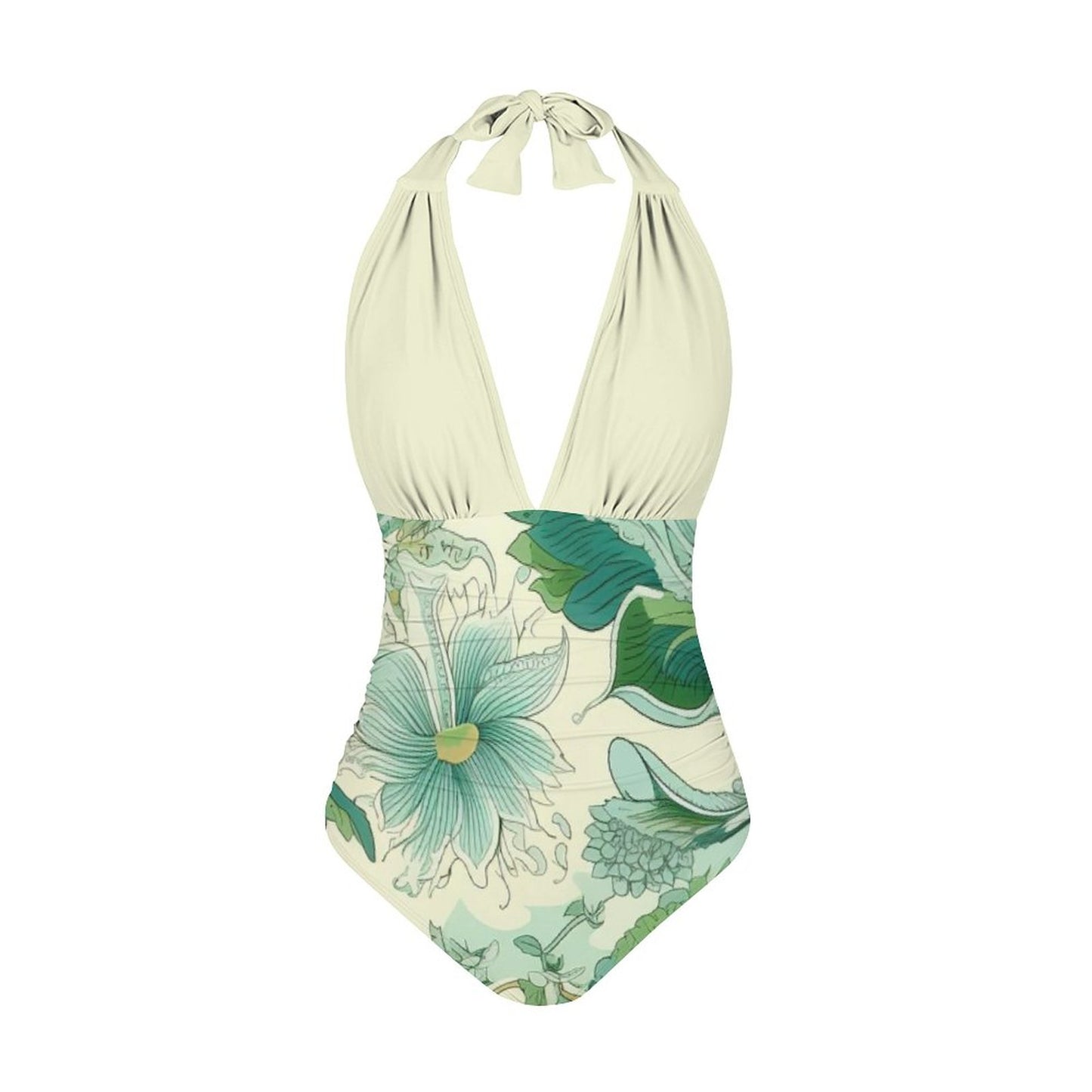 Casual Printed One Piece Swimsuit And Cover Up 2306103035