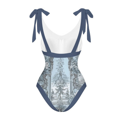 Casual Printed One-Piece Swimsuit And Cover Up 2305102458