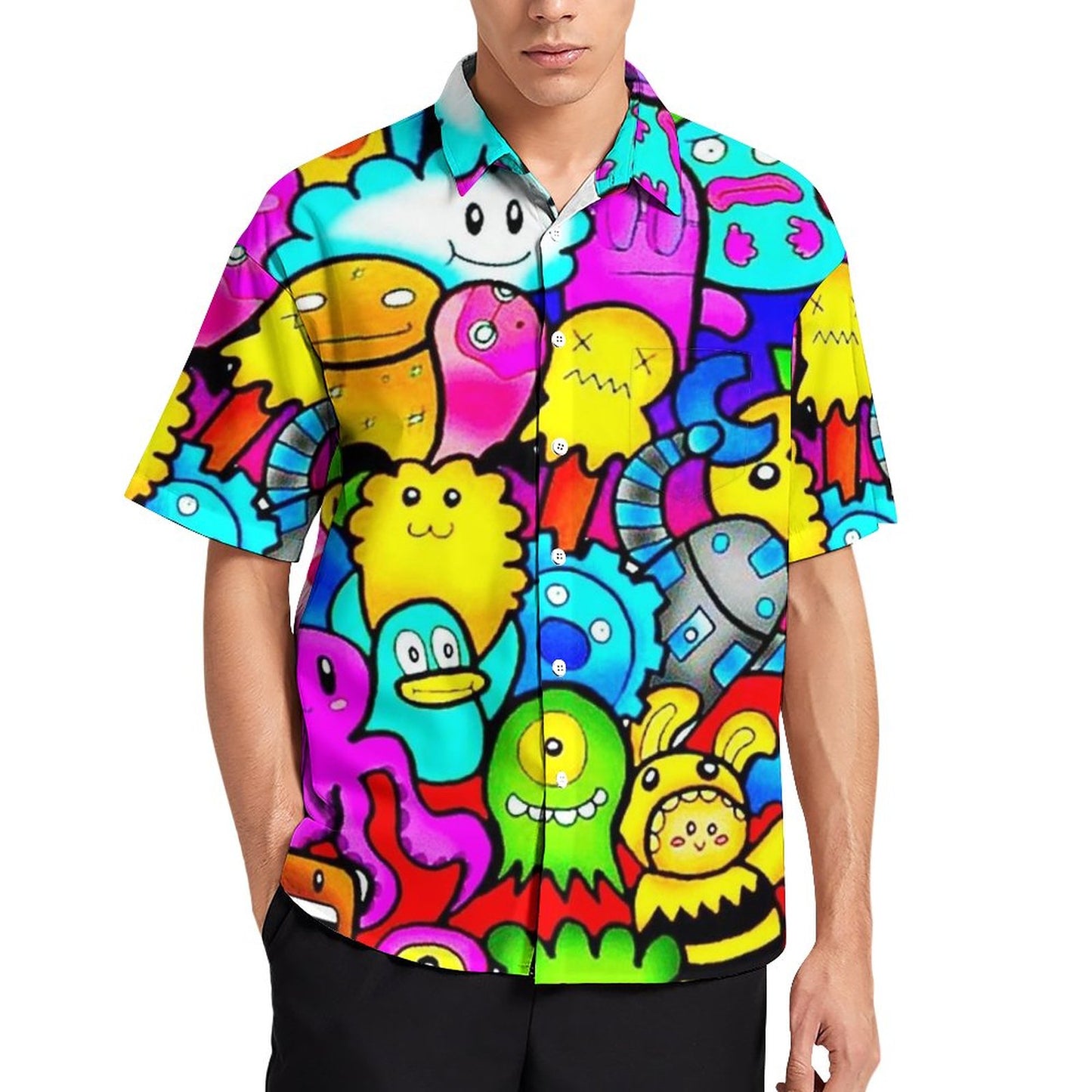 Men's Hawaiian Casual Short Sleeve Shirt 2306105794