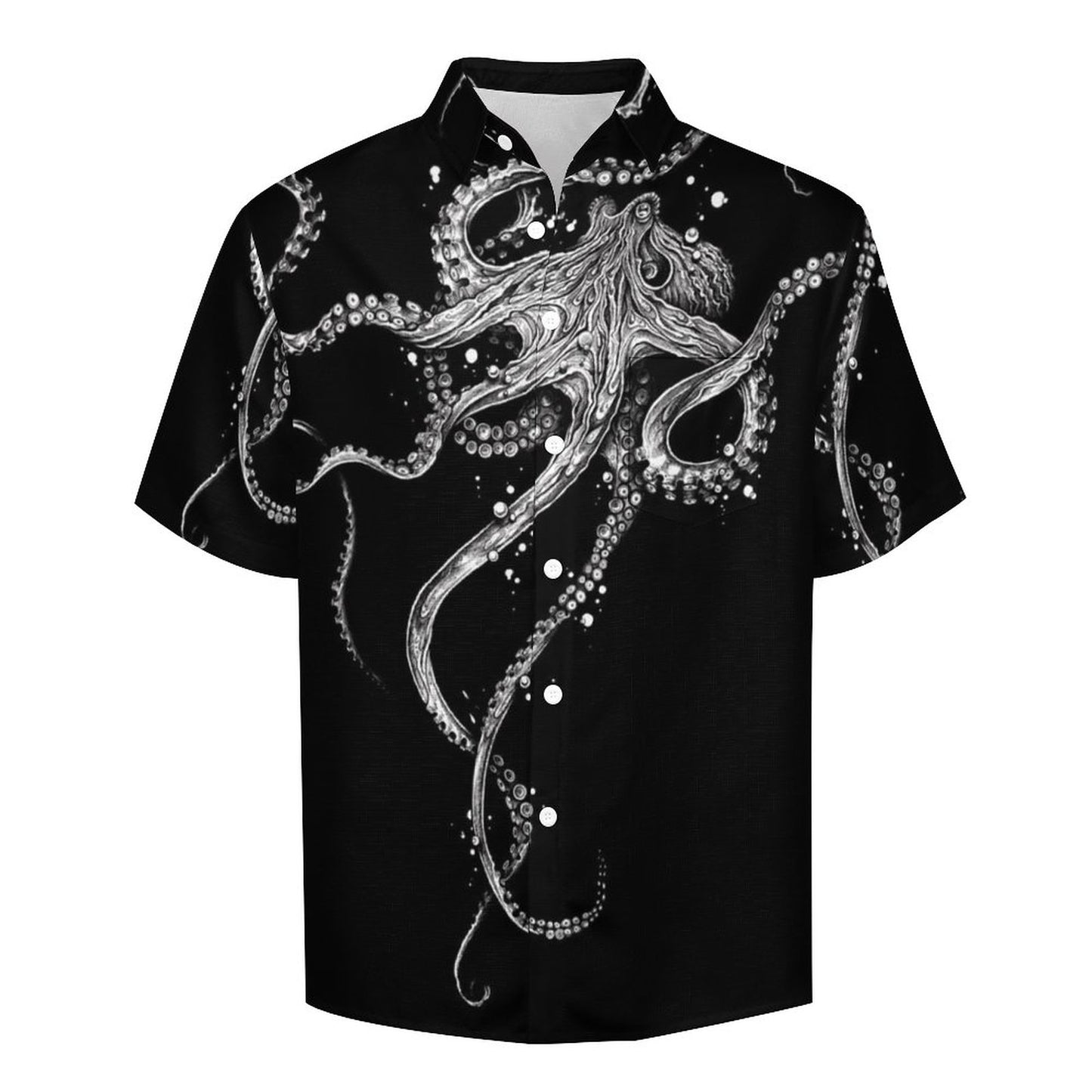 Men's Octopus Art Print Vacation Hawaiian Shirt 2305106287
