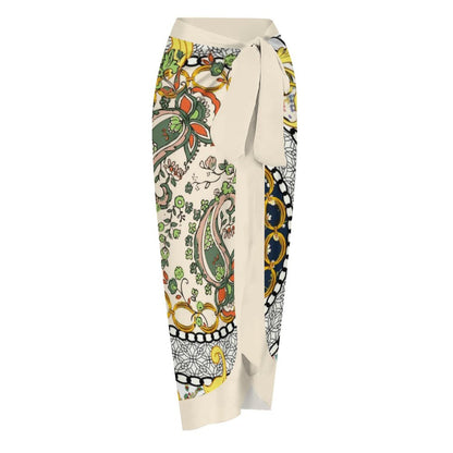 Casual Printed One Piece Swimsuit And Cover Up 2306103193