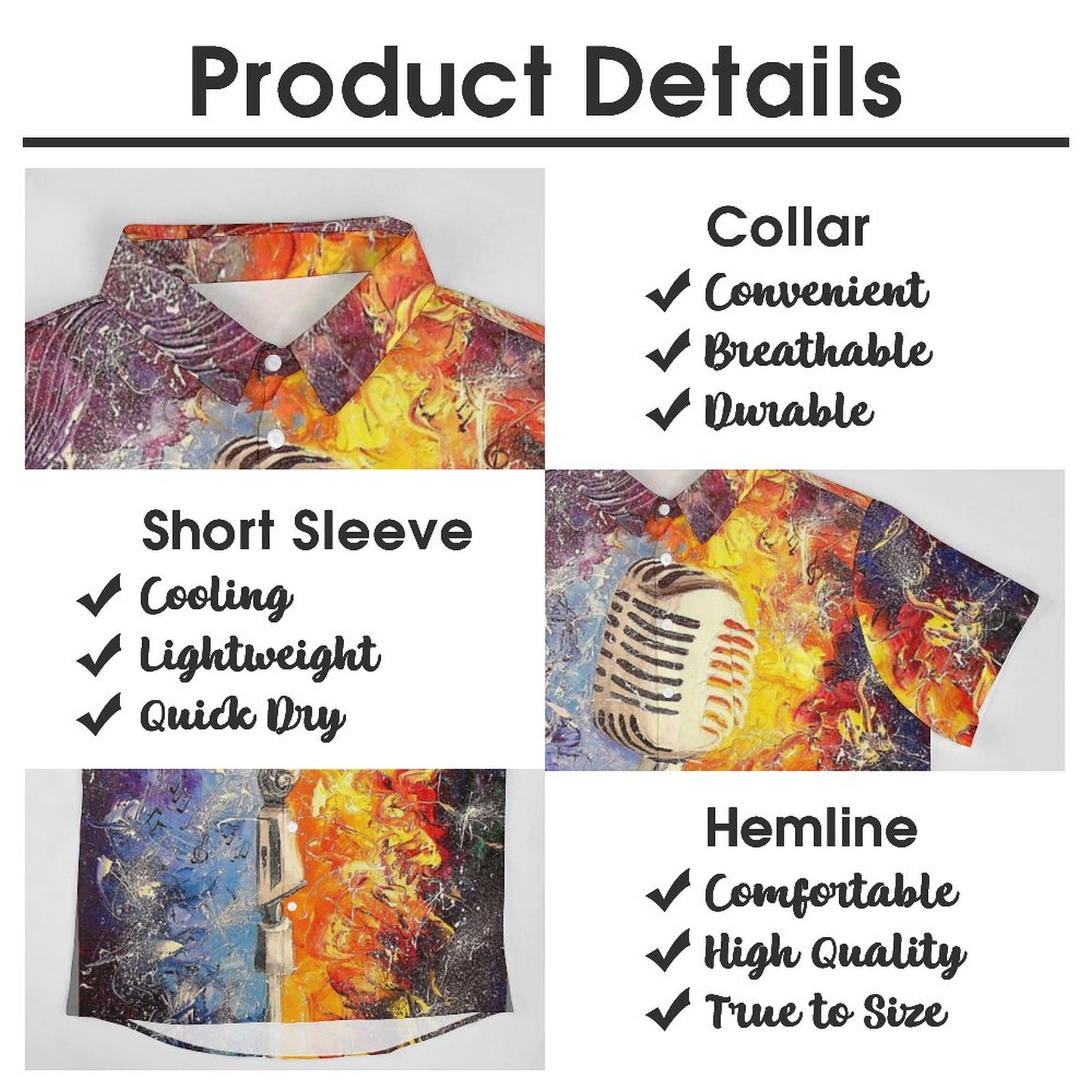 Men's Hawaiian Casual Short Sleeve Shirt 2306103341