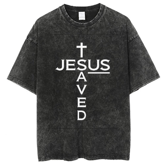 Unisex Vintage Solid Wash T-Shirts 2305103957
