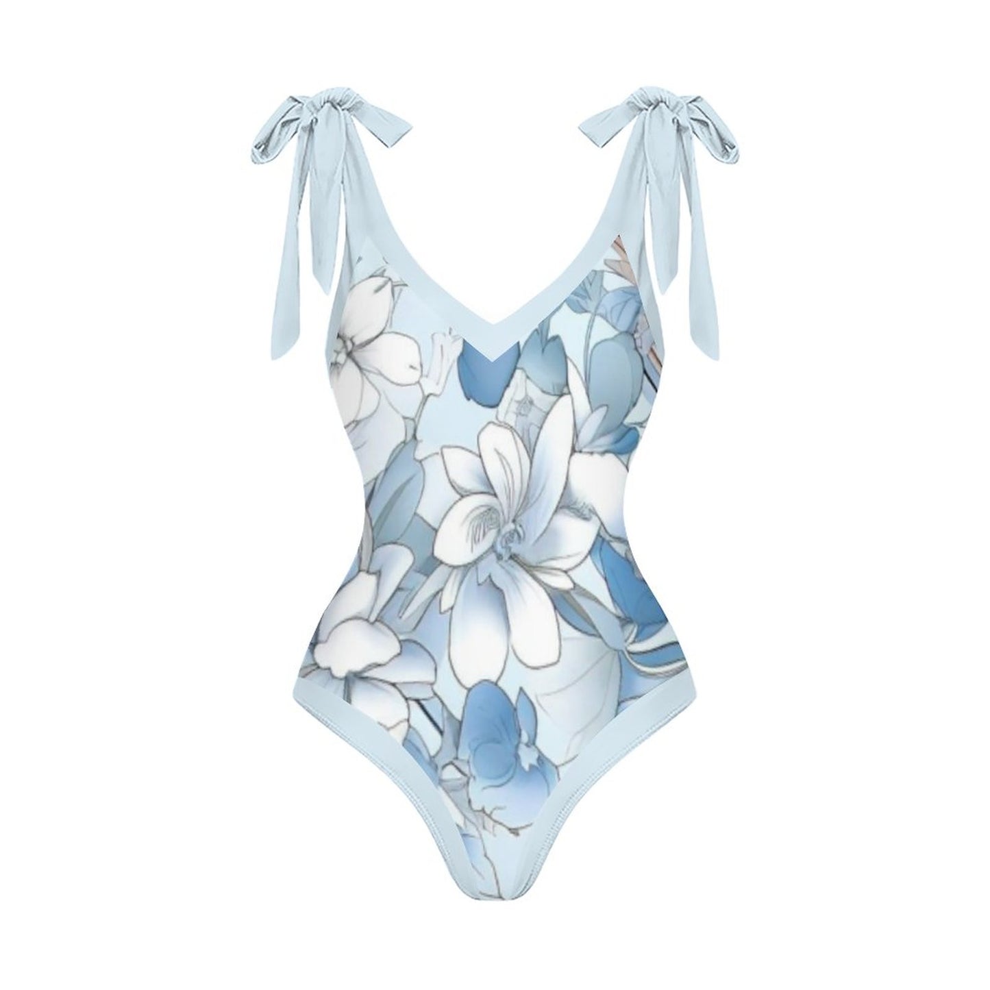 Casual Printed One Piece Swimsuit And Cover Up 2306103046