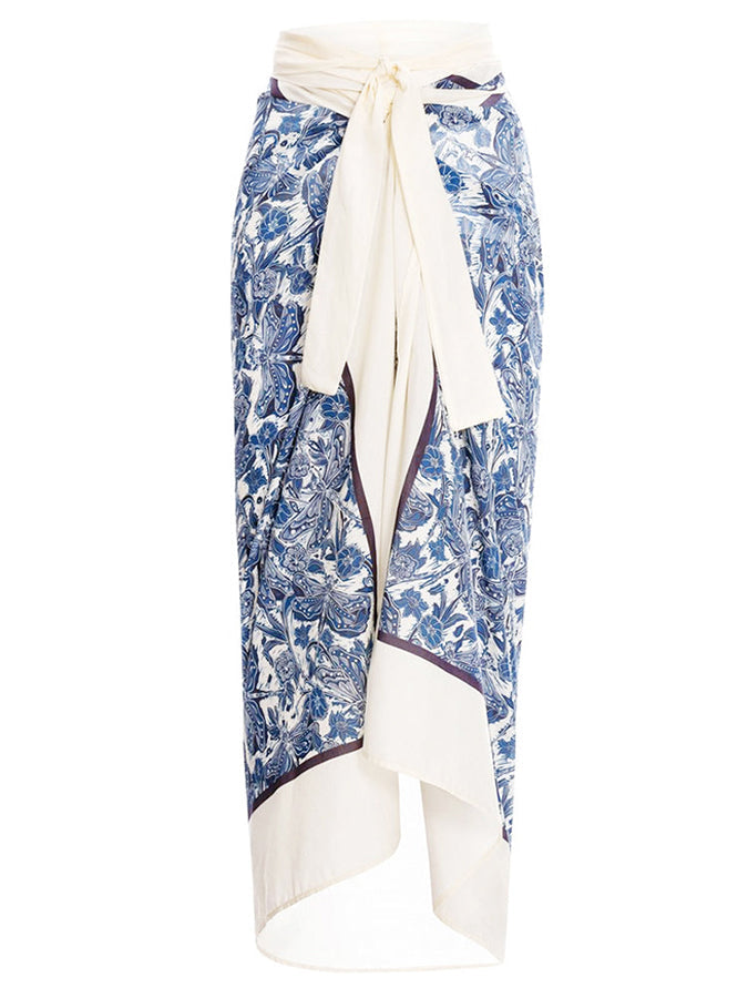 Deep V Print One Piece Swimsuit