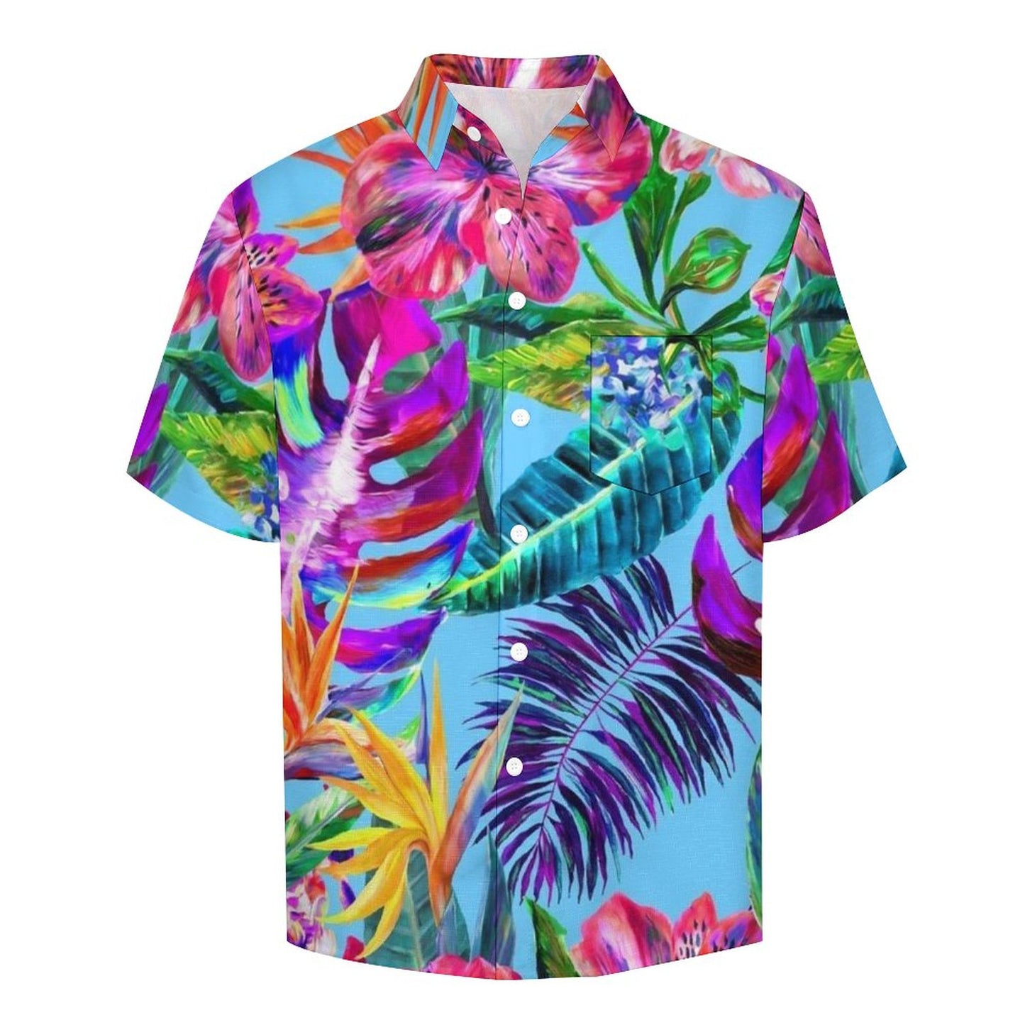 Men's Botanical Art Print Vacation Hawaiian Shirt 2305106646