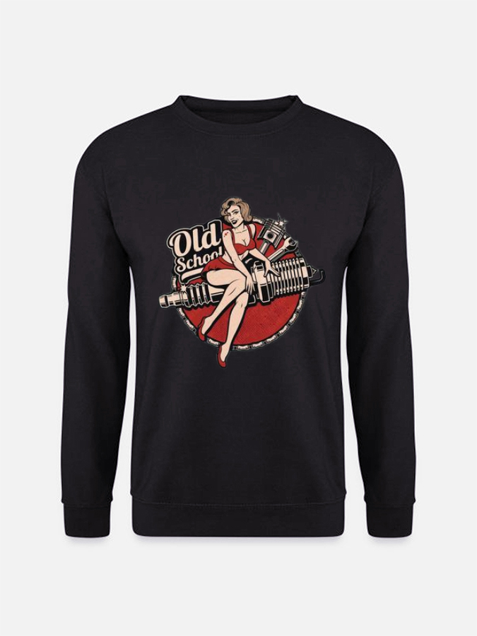 Unisex Round Neck Casual Printed Long Sleeve Sweatshirt