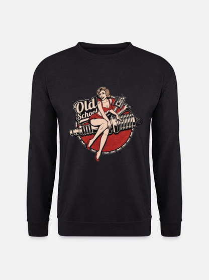 Unisex Round Neck Casual Printed Long Sleeve Sweatshirt