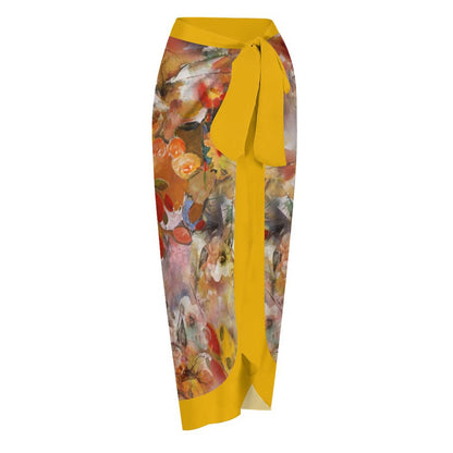 Casual Printed One-Piece Swimsuit And Cover Up 2305102698