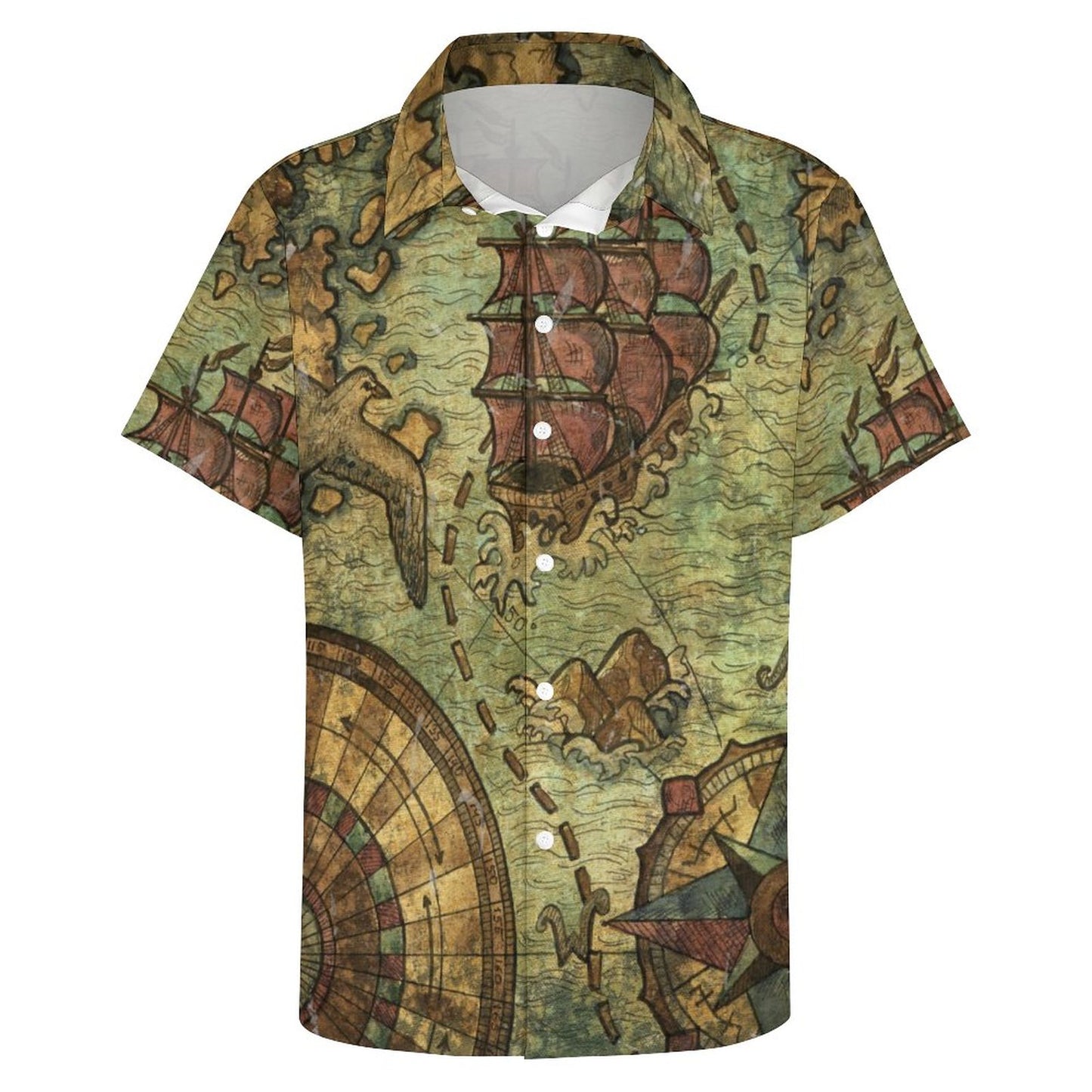 Men's Fashion Casual Printed Short Sleeve Shirts 2306104364