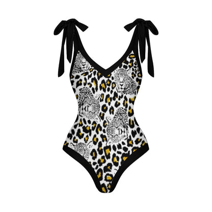 Casual Printed One-Piece Swimsuit And Cover Up 2305102869