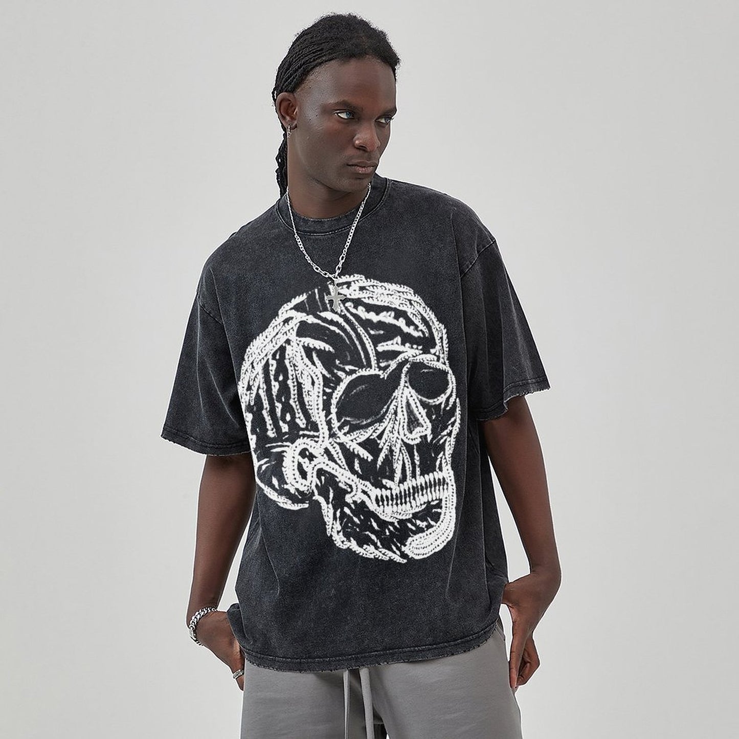 Unisex Vintage Solid Wash T-Shirts 2305101628