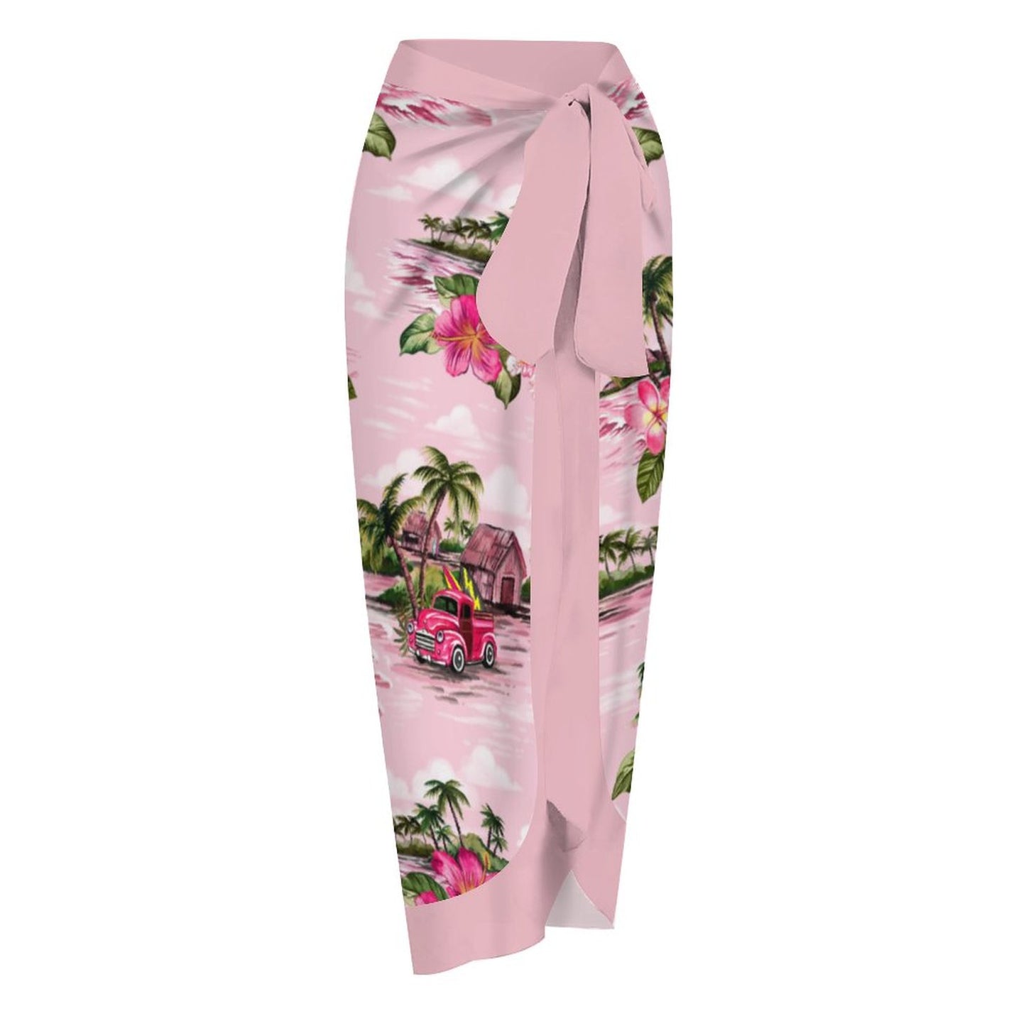 Casual Printed One-Piece Swimsuit And Cover Up 2305102444