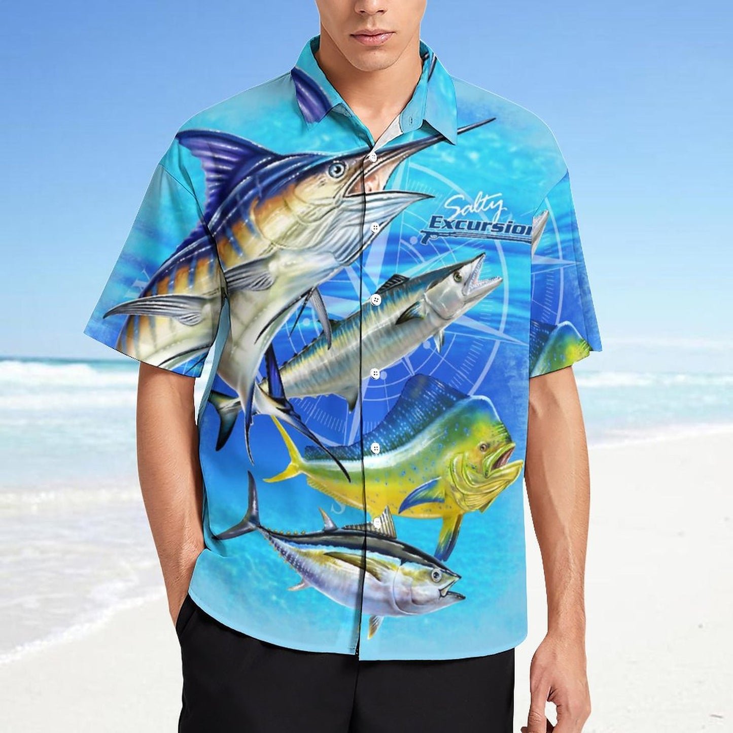 Men's Fashion Casual Printed Short Sleeve Shirts 2306101863