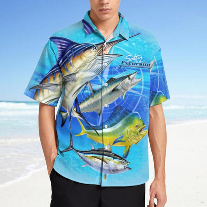 Men's Fashion Casual Printed Short Sleeve Shirts 2306101863