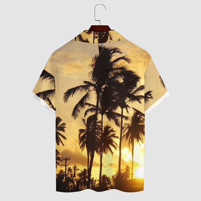 Men's Hawaiian Print Casual Shirt 2304107432