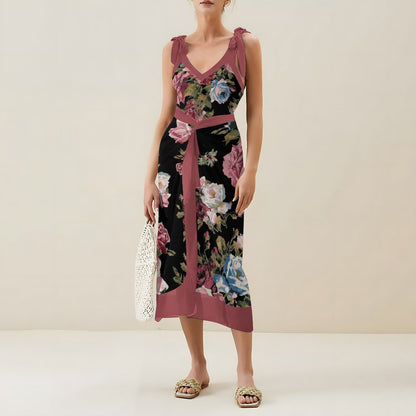 Casual Printed One Piece Swimsuit And Cover Up 2305105009