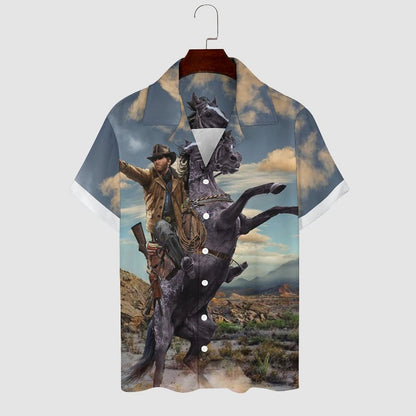 Men's Hawaiian Casual Short Sleeve Shirt 2305101802