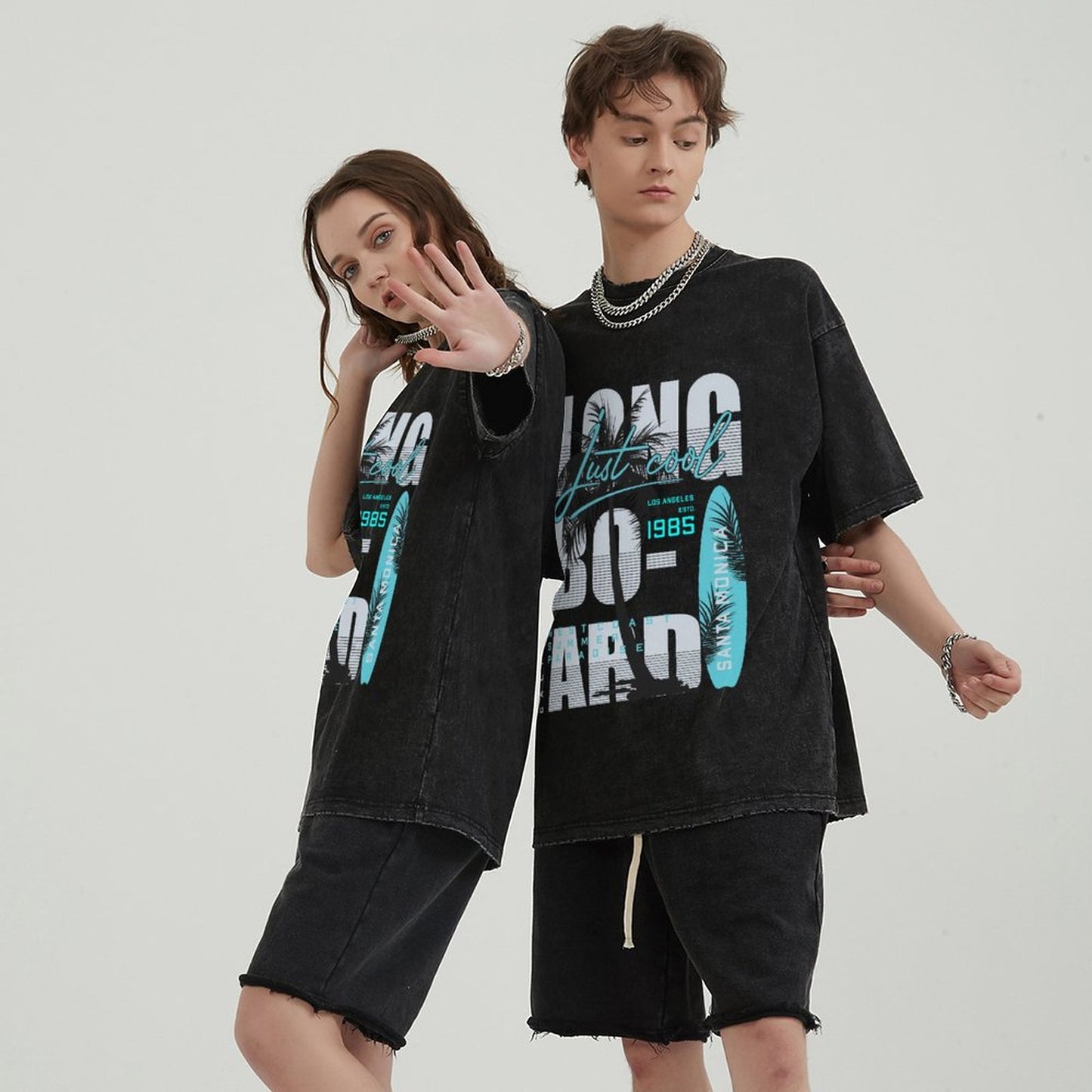 Unisex Vintage Solid Wash T-Shirts 2305101928