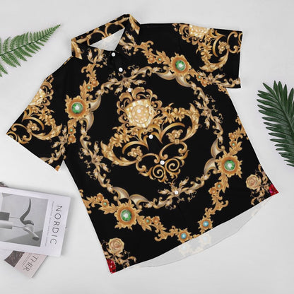 Men's Fashion Casual Printed Short Sleeve Shirts 2306100961