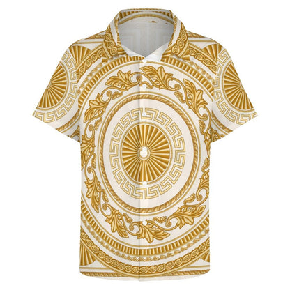 Men's Fashion Casual Printed Short Sleeve Shirts 2306100954